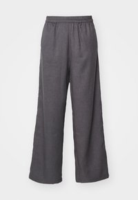 LULU LIFE LOOSE - Broek - dark grey melange