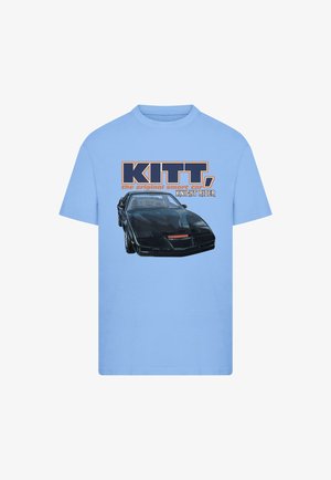 Merchcode, KNIGHT RIDER KITT - Nyomott mintás póló - horizon blue