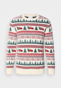 WINTER VILLAGE O NECK SWEATER - Striktrøje - off white