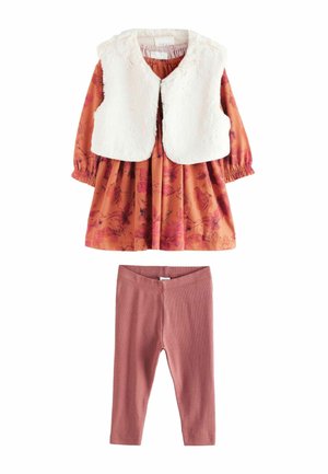 LONG SLEEVE WITH  SET - REGULAR FIT - Väst - rust brown