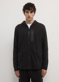 Calliope TECNICA CON CAPPUCCIO - Felpa con zip - nero