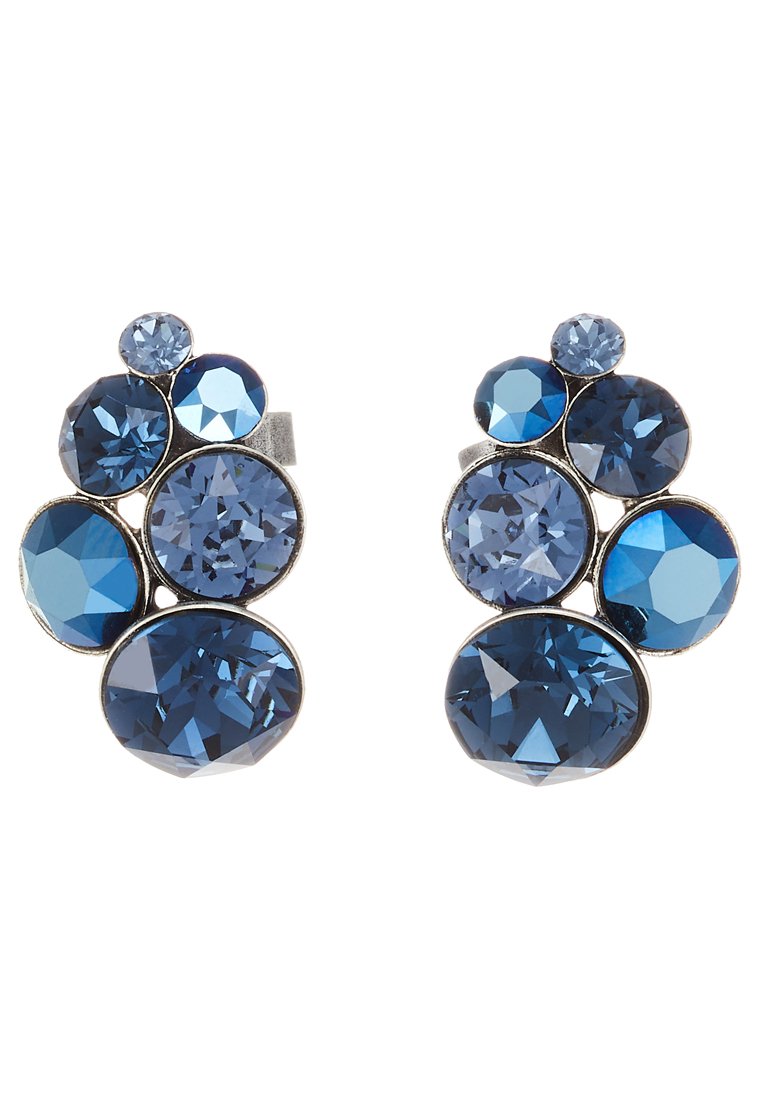 Orecchini Konplott Viola Collezione Black Jack – Con Cristalli Swarovski, Diametro 0,5 Cm, Ottone