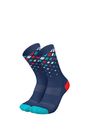 RUNNING CRYSTALS - Sports socks - navy cyan inferno