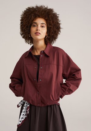Lichte jas - burgundy red