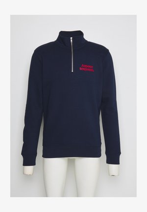 AMOUR TOUJOURS QUARTER ZIP - Sweater - dark blue