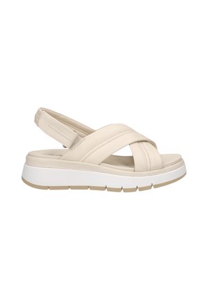 TUSCAN CROSS  - Wedge sandals - weiß