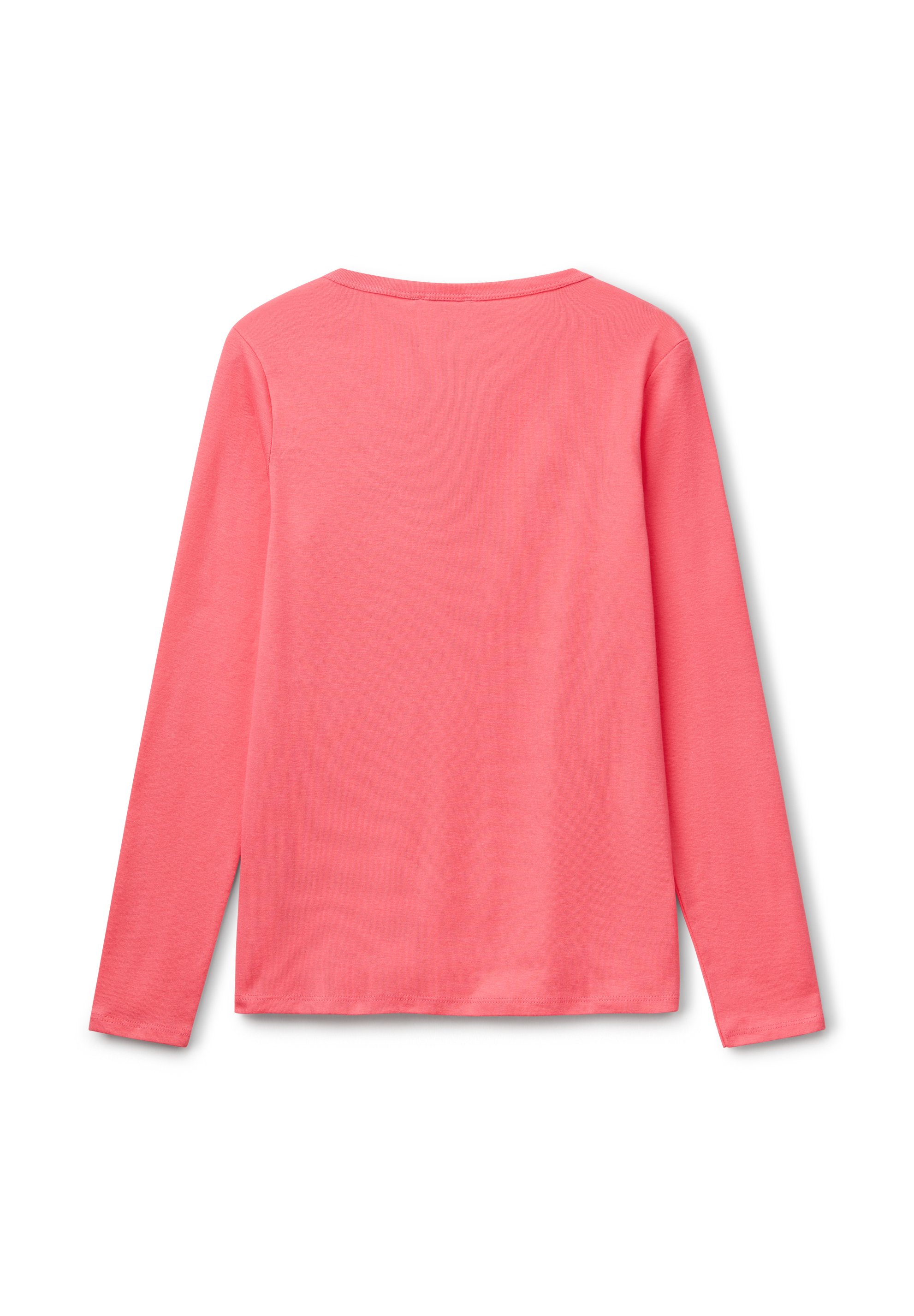 United Colors Of Benetton Damen Langarm-T-Shirt – Aus Viskose-Wolle-Mix, Regulärer Schnitt, Vulkan-Kragen