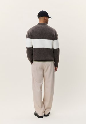 CORY HALF-ZIP KNIT JUMPER - Pullover - raven grey