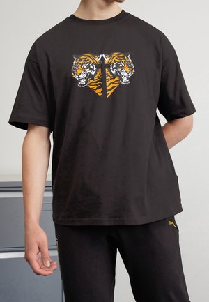 Puma Camiseta estampada - black