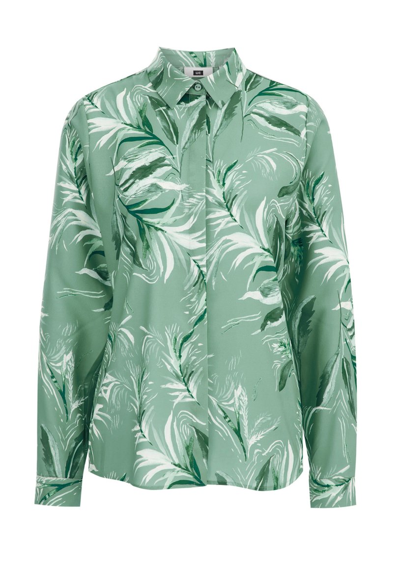 WE Fashion Overhemdblouse groen-metallic WE Fashion Overhemdblouse groen-metallic