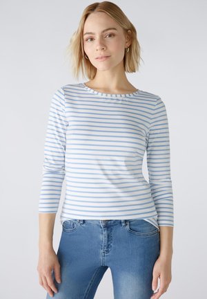 SUMIKO - Long sleeved top - white blue