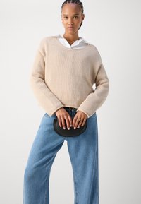 Marc O'Polo LONGSLEEVE ROUNDNECK - Pullover - dusty field