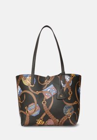 Lauren Ralph Lauren FAUX LEATHER LARGE REVERSIBLE TOTE BAG - Bevásárlótáska - dark olive