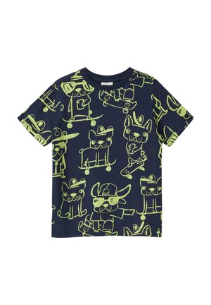 T-shirt print - navy