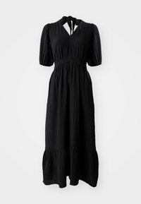 TIERED GAUZE MAXI - Maxi dress - black
