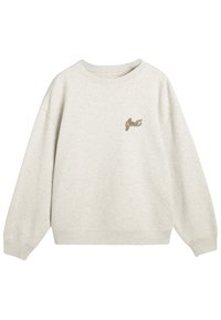 GANT SCRIPT GRAPHIC CREW NECK - Sudadera - pale grey melange