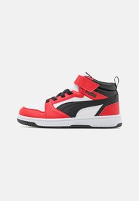 Puma - REBOUND V6 MID UNISEX - Sneaker high - white/black/for all time red Thumbnail-Bild 1