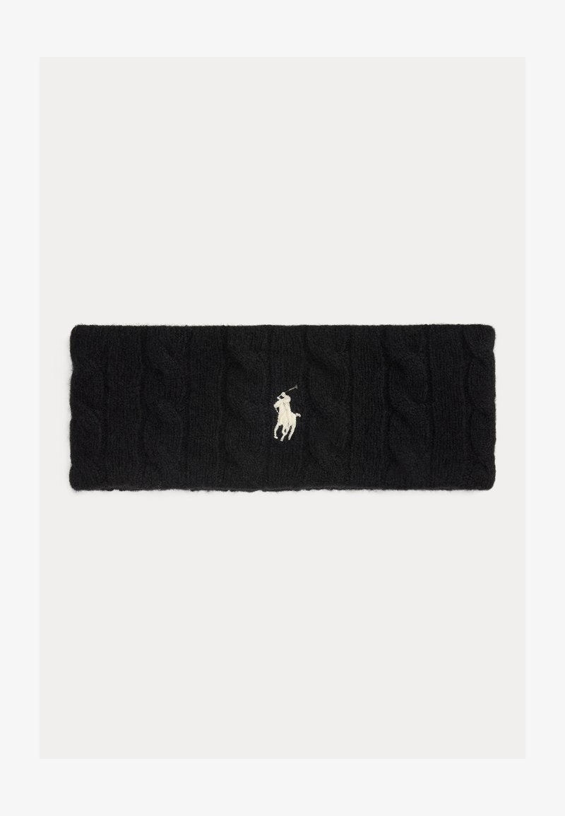 Polo Ralph Lauren CABLE KNIT WOOL CASHMERE HEADBAND - Oorwarmers - black