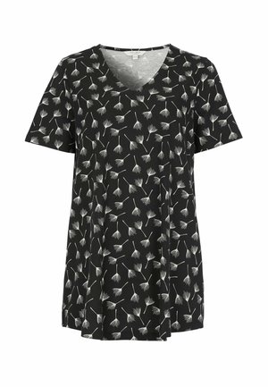 Cellbes of Sweden, SHORT-SLEEVED JERSEY TUNIQ - Print T-shirt - black patterned