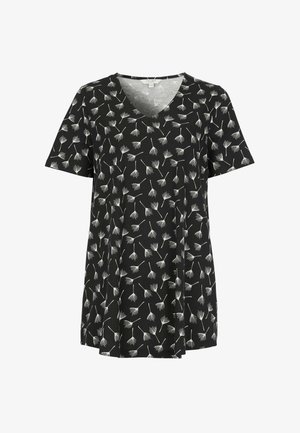 Cellbes of Sweden, SHORT-SLEEVED JERSEY TUNIQ - T-Shirt print - black patterned