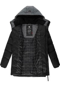 Ragwear ASHANI BLOCK INTL - Parka - black/grey