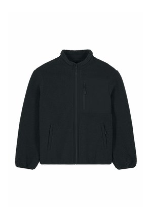 BE KIND EMBROIDERY UNISEX SHERPA - Fleecejacke - black