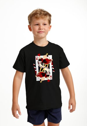 Henry Tiger, ALICE IN WONDERLAND QUEEN OF HEARTS - T-Shirt print - black