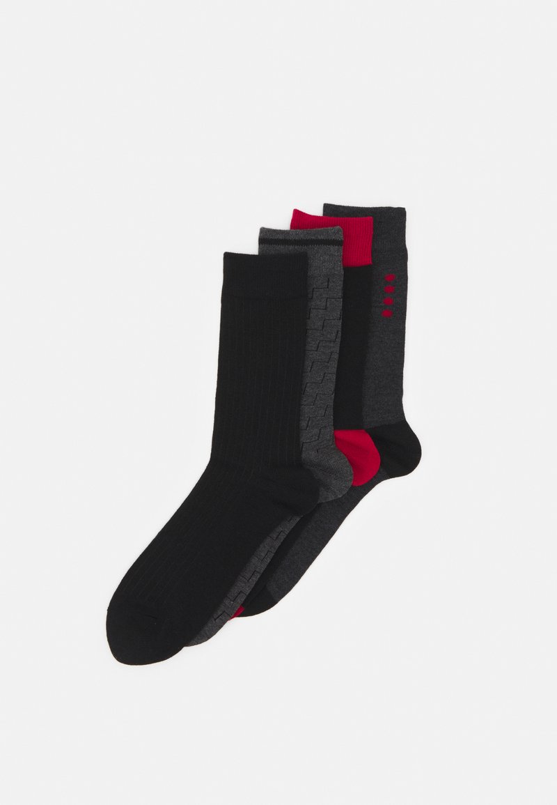 Herren Unterhosen | DIM CREW SOCKS LES BONS PLANS 4 PACK Socken black/intense red/charcoal grey/grey/schwarz - SB25994 Herren Unterhosen | DIM CREW SOCKS LES BONS PLANS 4 PACK Socken black/intense red/charcoal grey/grey/schwarz - SB25994