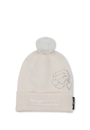 AVEC POMPON - Bonnet - milk