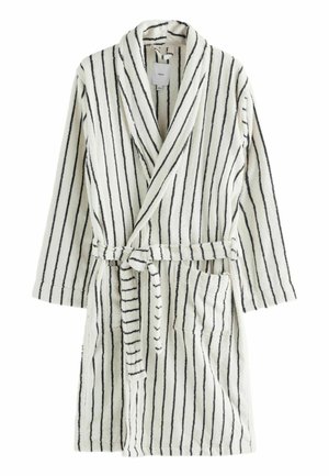 Bademantel - ecru   navy blue stripe