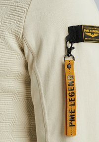 PME Legend MIT REISSVERSCHLUSS - Zip-up sweatshirt - bone white