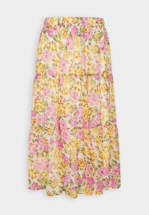 VILA VIMAGGIE MIDI SKIRT - Φούστα σε γραμμή Α - cloud dancer