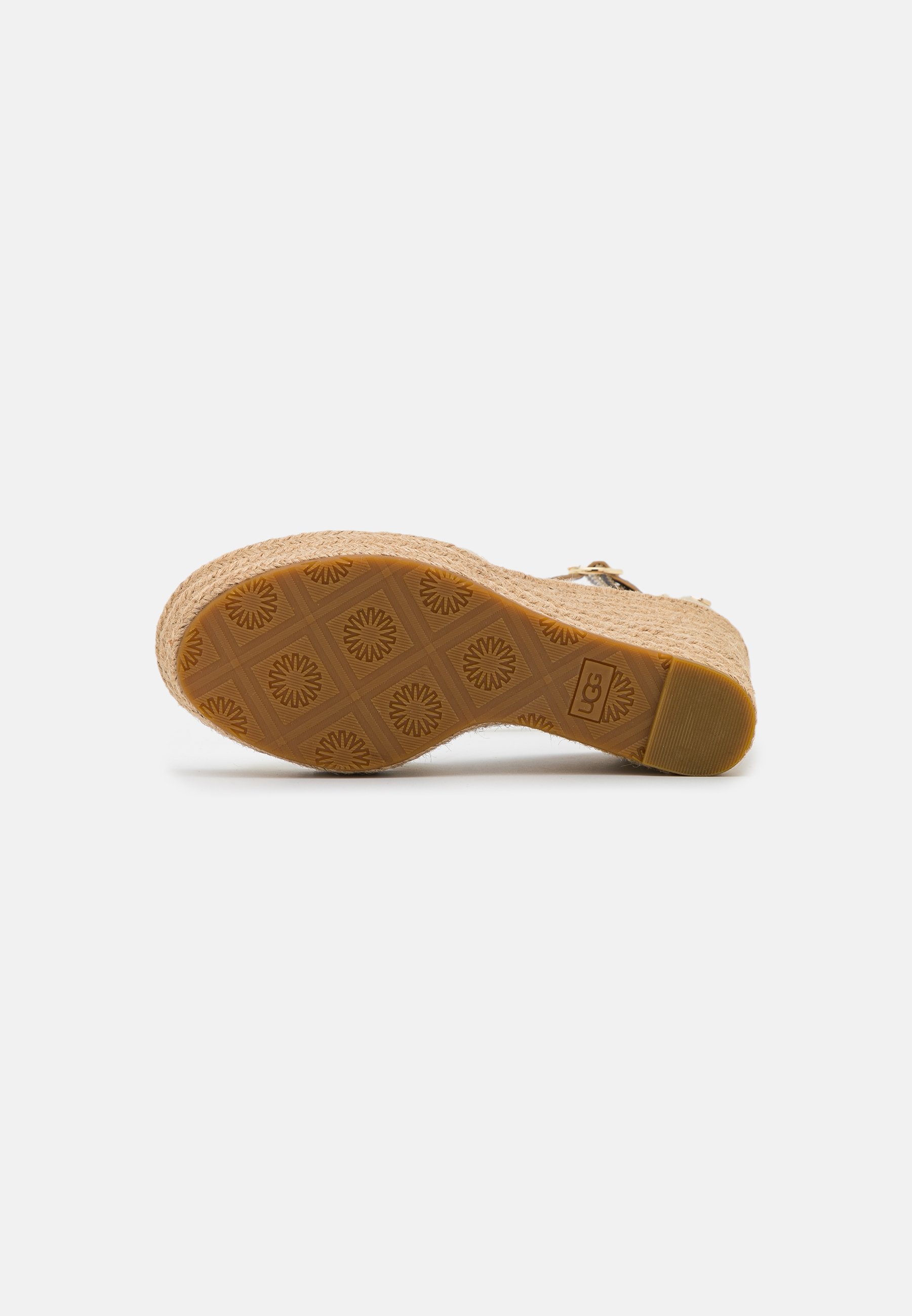 UGG EZRAH - Sandalias con plataforma - gold metallic/dorado - Zalando.es