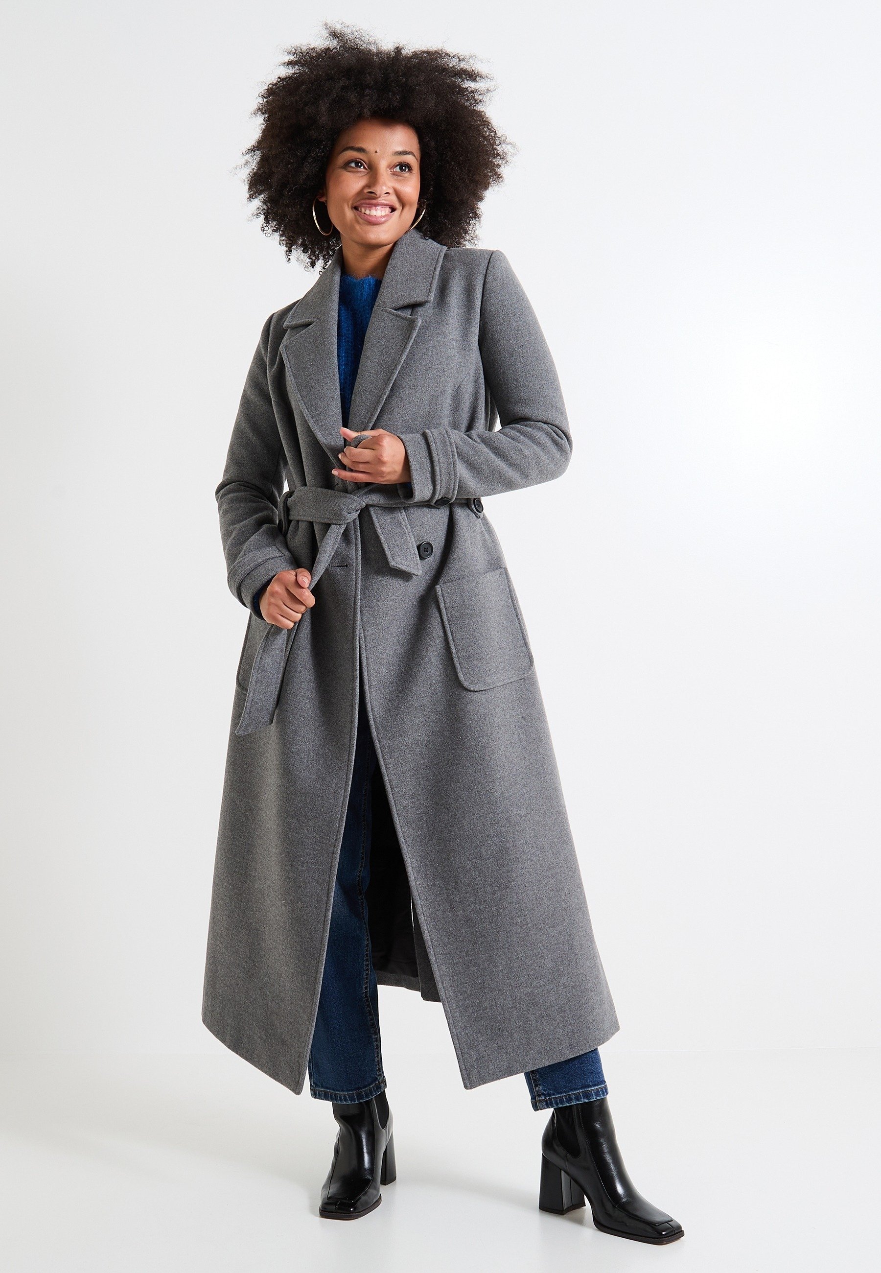 Grain de Malice Gabardina - gris chine/gris jaspeado - Zalando.es