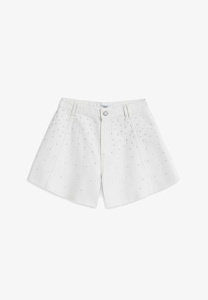 Twist, TWIST SHORT EMBROIDERED SHORTS - Jeansshort - white