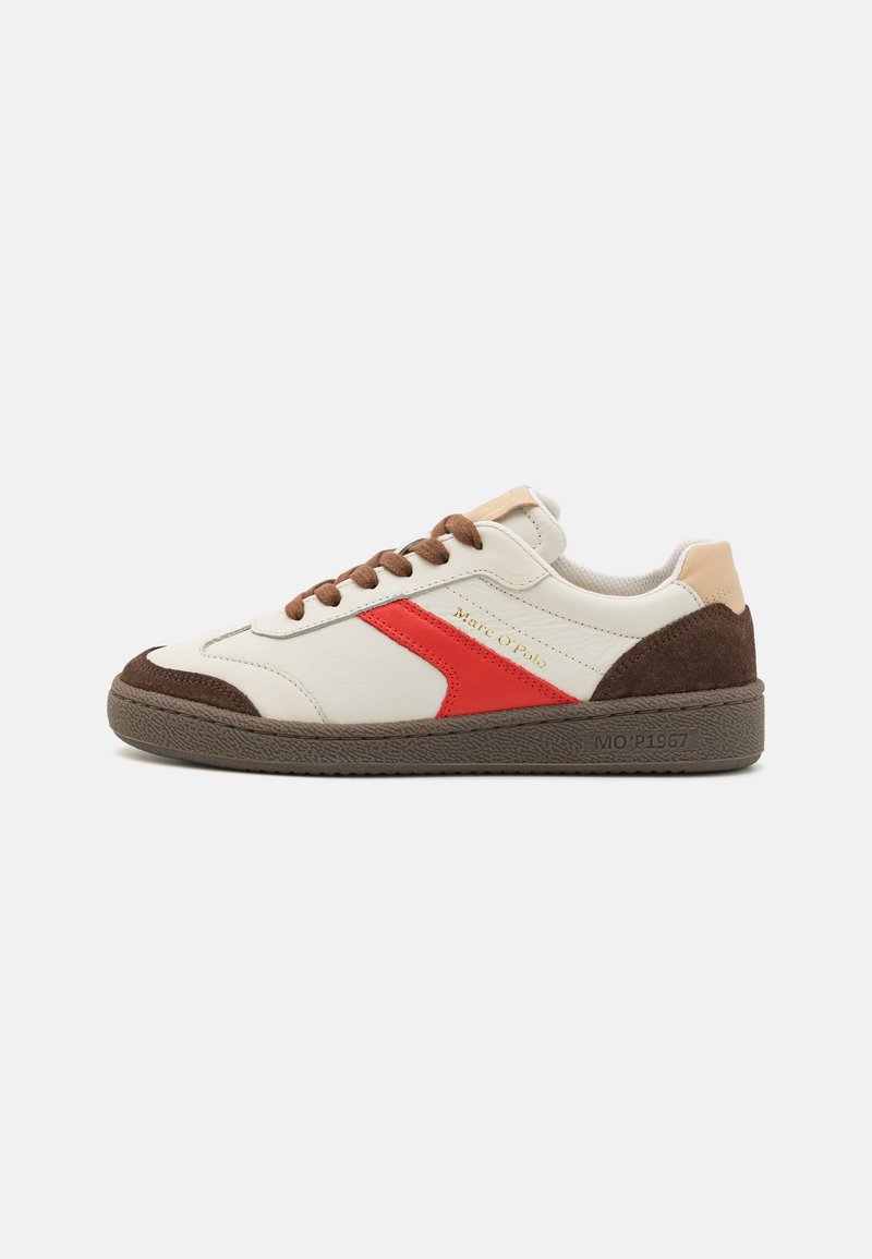Marc O'Polo COURT - Sporta apavi - white/poppy red