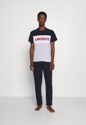 Lacoste Piżama - argent chine/marine/blanc/rouge