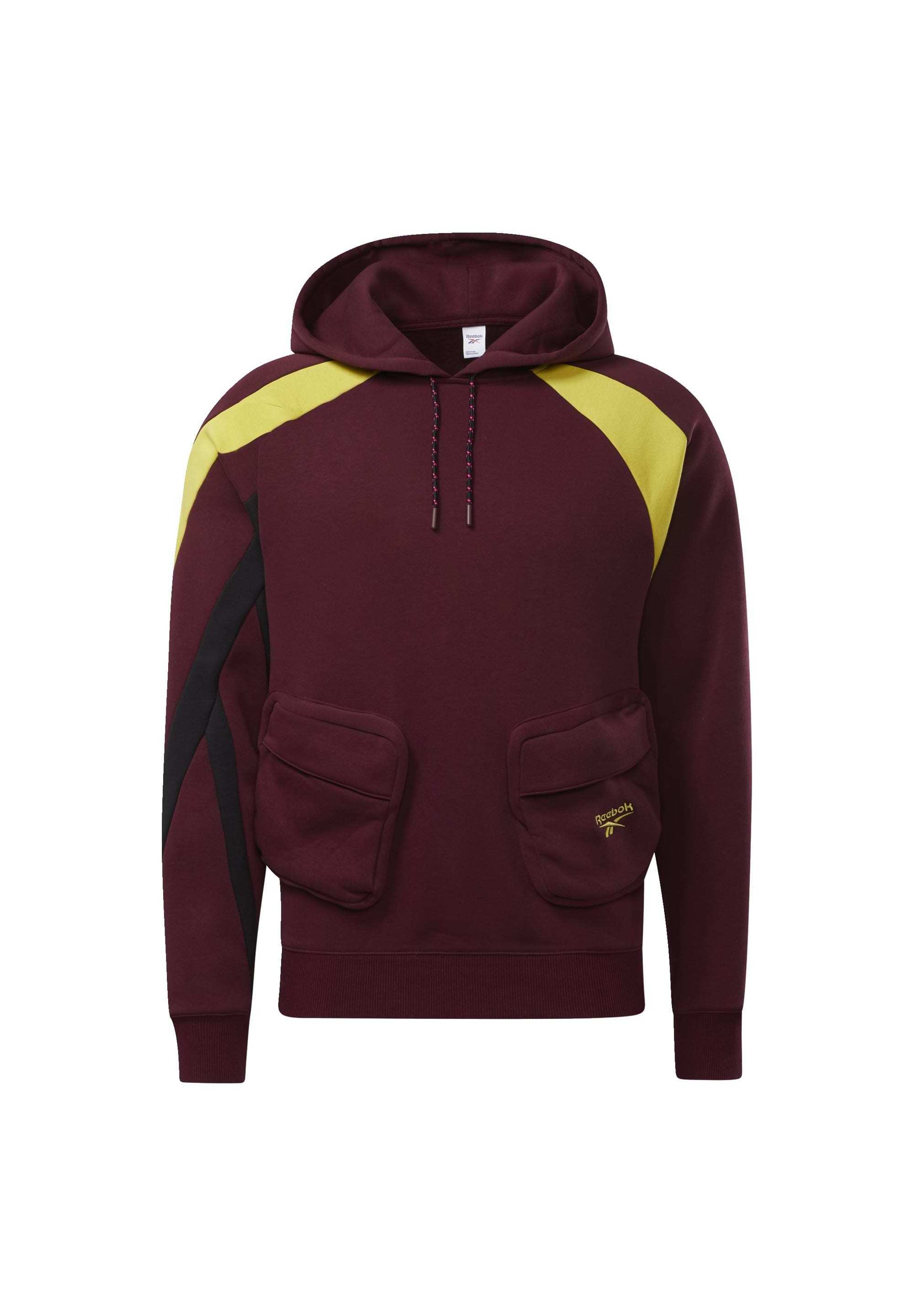 burgundy reebok hoodie