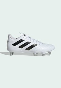adidas Performance KAKARI SOFT GROUND - Firm-ground football boots - cloud white   core black   silver metallic