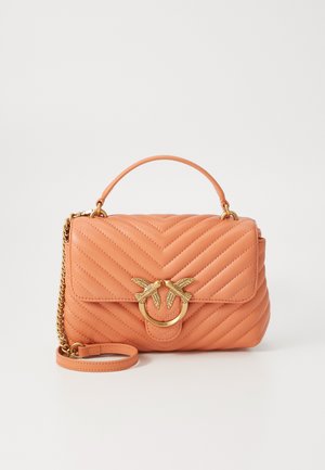 LOVE LADY PUFF MINI CHEVRON - Handbag - orange/antique gold