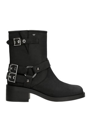 Bottines de cowboy / motard - czarny
