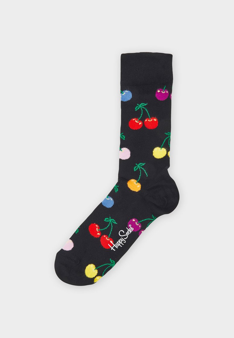 Happy Socks - CHERRY SOCK UNISEX - Socks - black multi, Enlarge