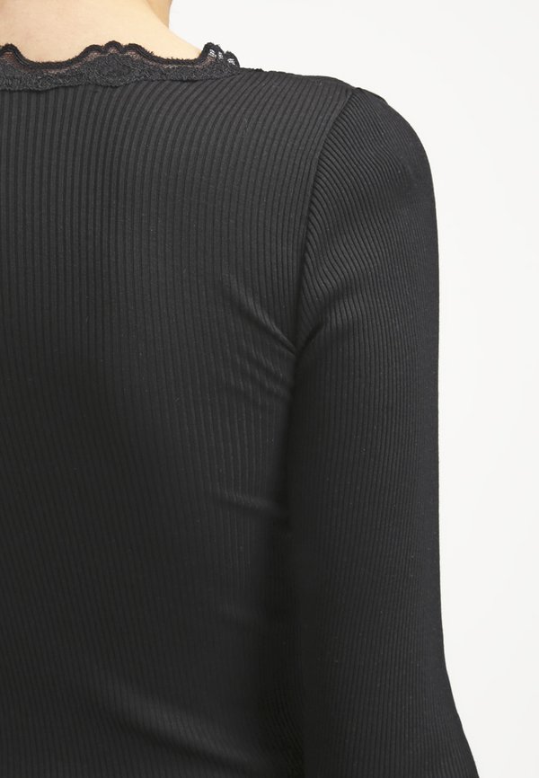 BENITA O NECK - Long sleeved top - schwarz3