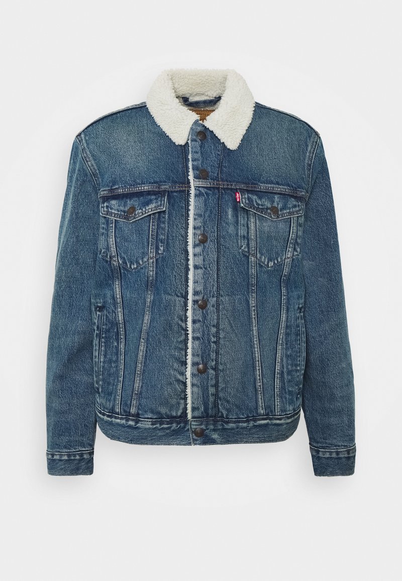 Levi's® TYPE 3 SHERPA TRUCKER - Denim jacket - fable sherpa trucker/blue  denim 