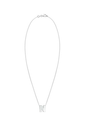 LETTER N INITIALS MINIMALISTIC - Collier - silberfarben