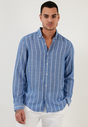 Buratti Overhemd - royal blue-white