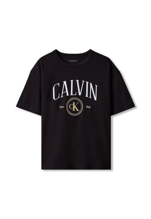Calvin Klein Jeans CALVIN KLEIN JEANS KIDS' GRAPHIC LOGO T-SHIRT - T-shirt con stampa - pvh black