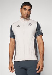 adidas Performance REAL MADRID EU WINTER VEST - Väst - putty mauve/dark grey/charcoal