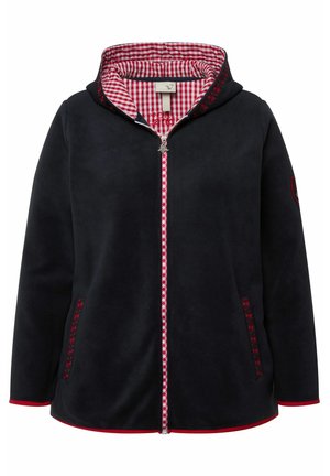 Ulla Popken Sweater met rits - navy blue