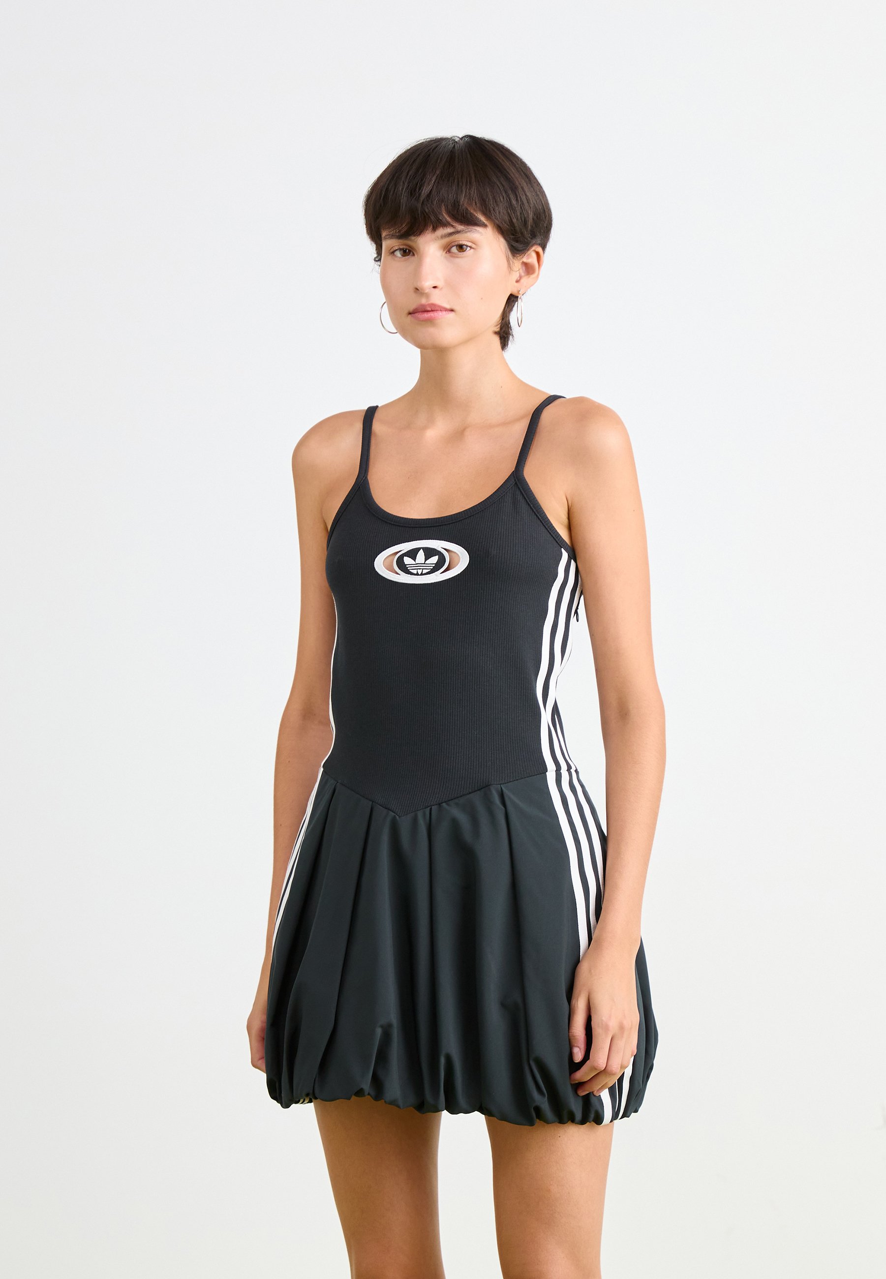 adidas mesh dress black adidas Adicolor Classics 3-Stripes Maxi Dress main image 1